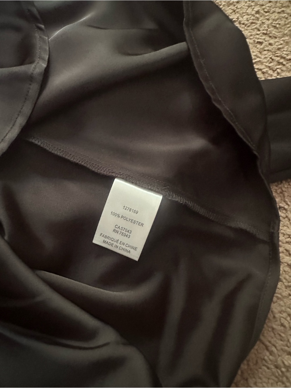 Rachel Zoe Black Button-Down Shirt with Contrast Beaded Trim - Picture 7 of 7